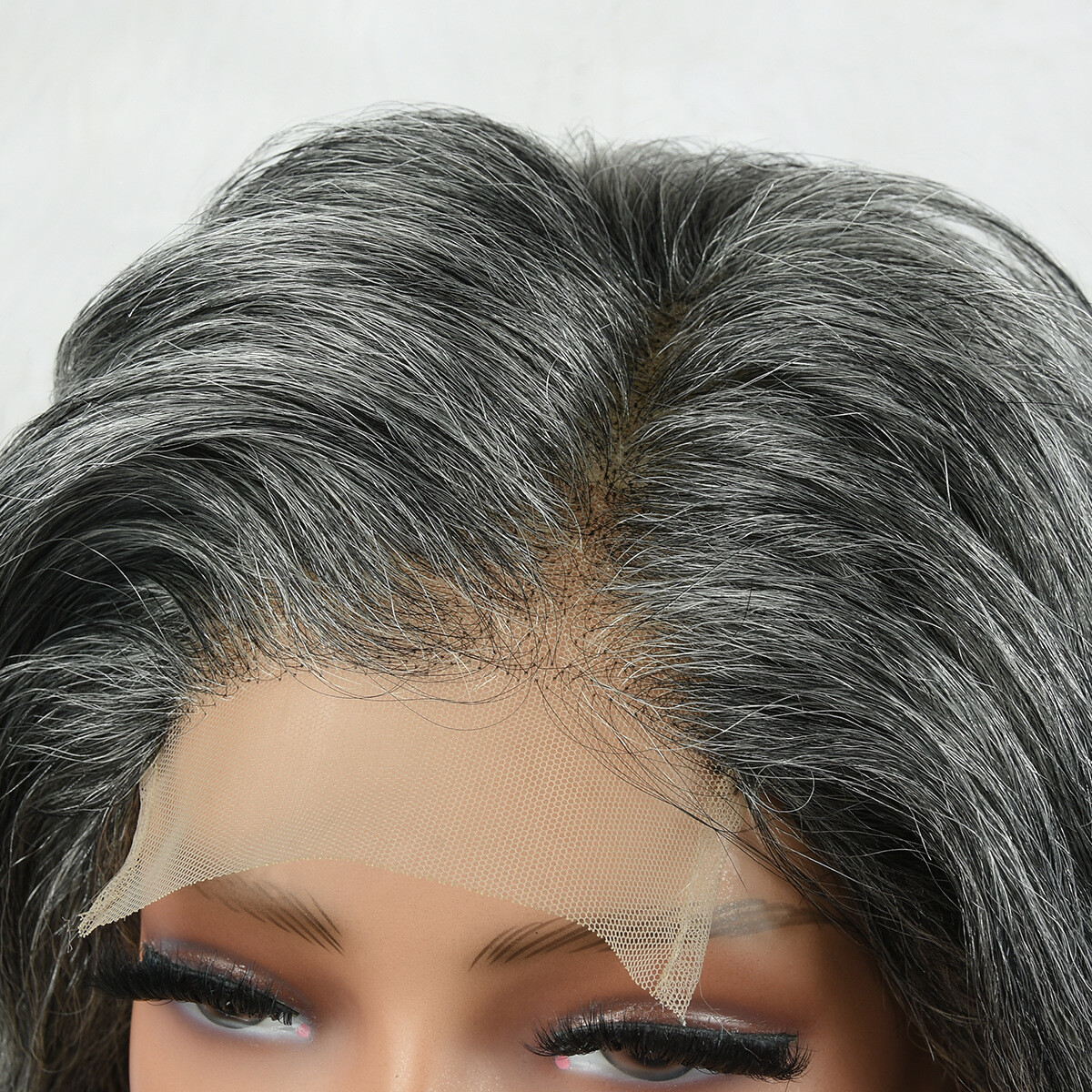 4×4 Lace Closure Wigs Gray Human Hair Short Wigs for Women Pixie Cut Wig Bob Wig