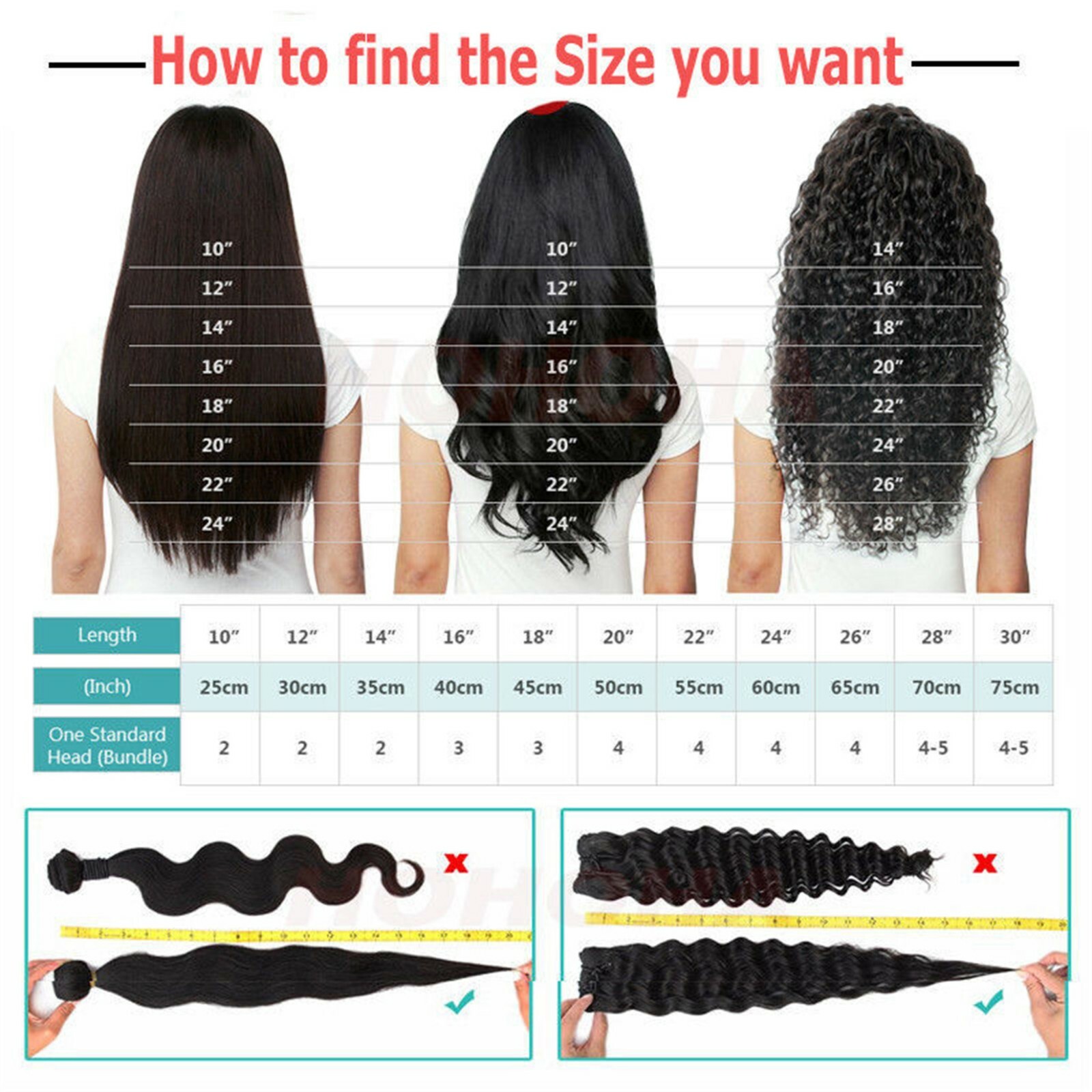 10PCS 190g Clip In 100%Real Human Hair Extension Double Weft Full Head Any Color