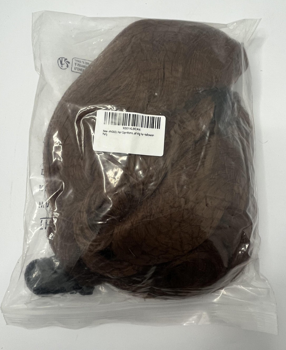 ANOGOL Brown Hair Cap Women Wig Cosplay Costume Halloween Adult Party New Wig