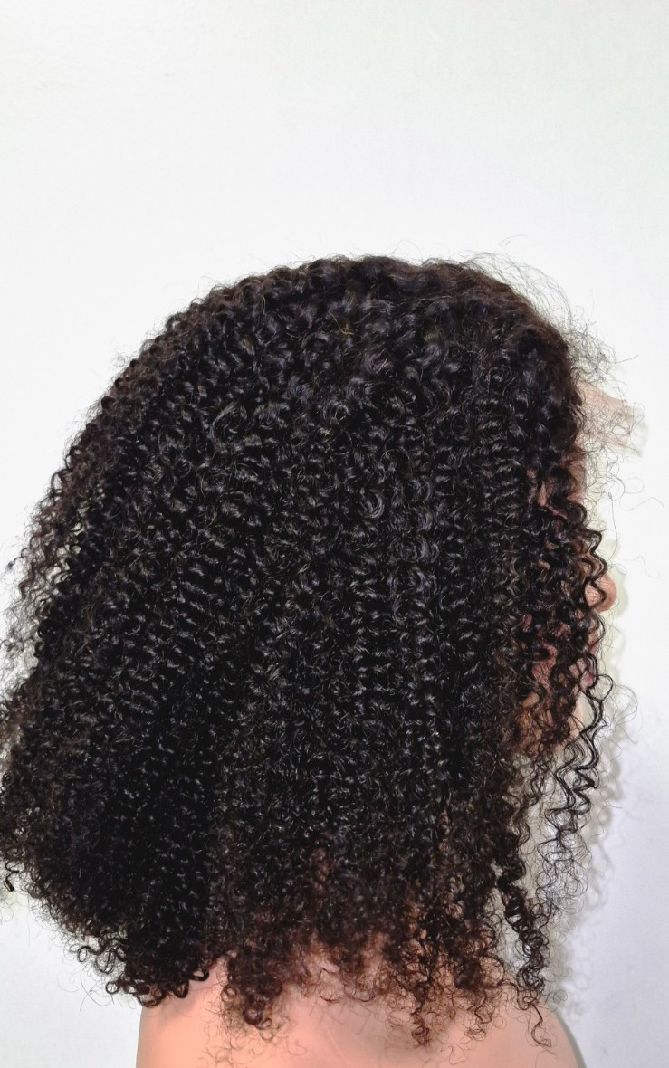 Black Afro Kinky Wig, 5×5, 14 inch
