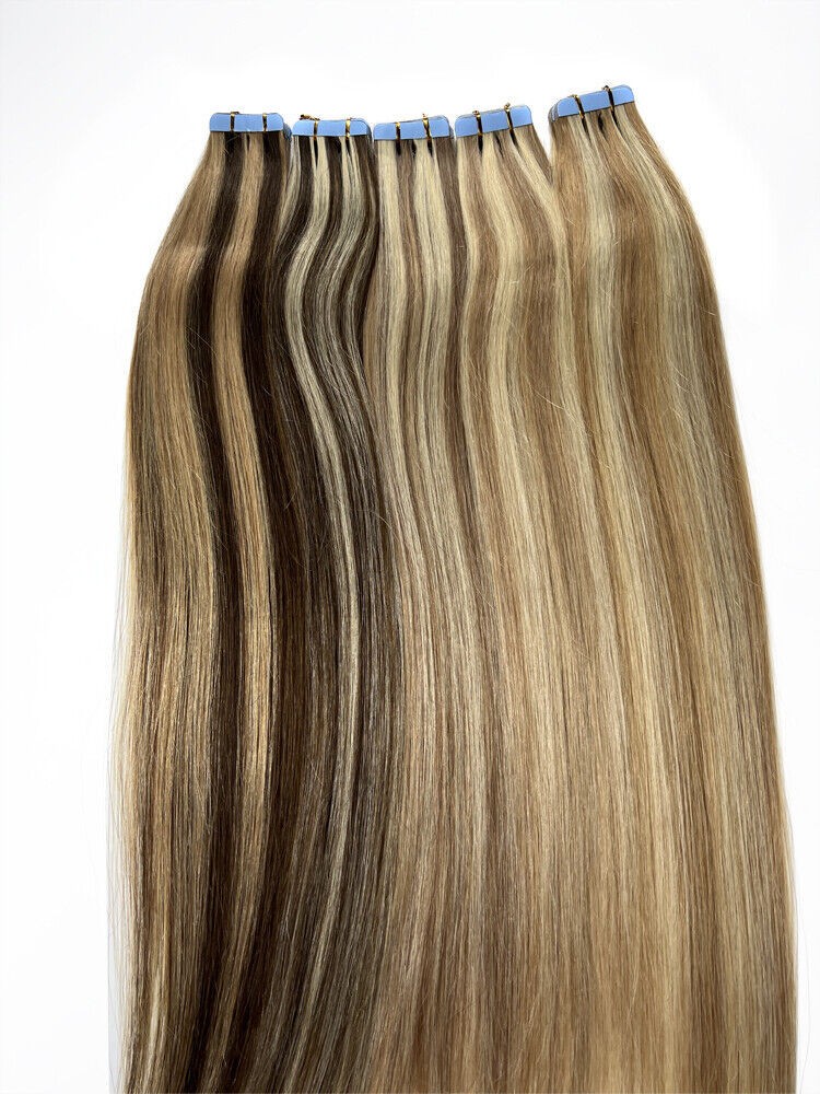 Tape in Hair Extensions Real Human Hair Skin Wefts Remy Brazilian Hair Straight