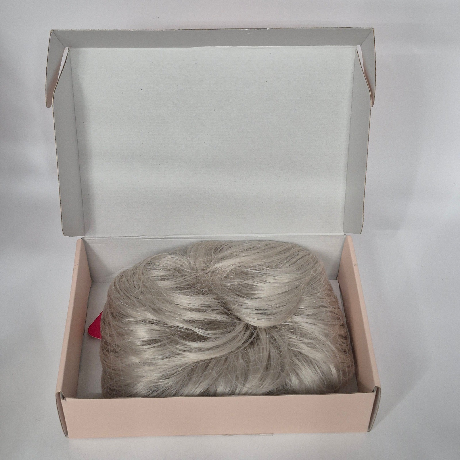 REECHO Hair Topper Women Silver White 6.5×6.5 100% Japanese Fiber Clips