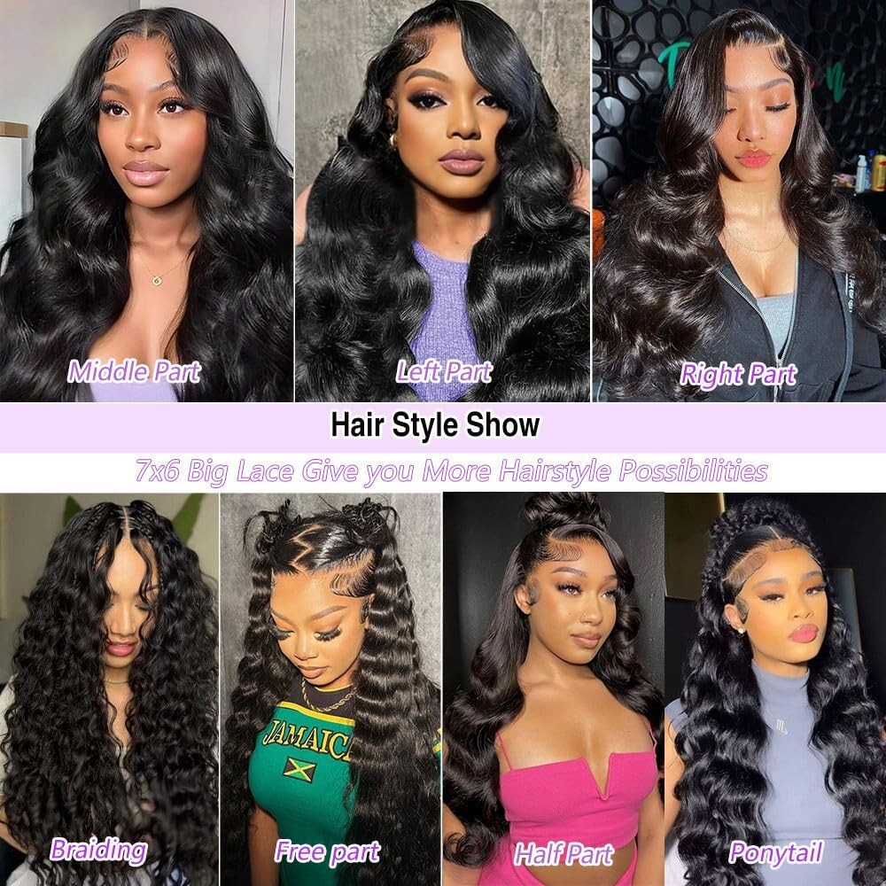 26″ Body Wave Glueless Wig – 250% Density, HD Lace Front, Pre-Plucked, Natural C