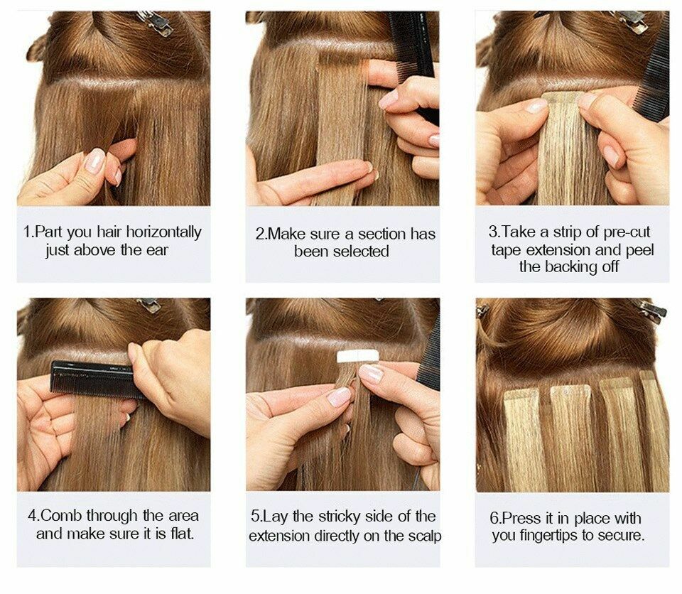 Invisible Tape In Hair Extensions 100% Real Human Hair Highlight Fashion Hair