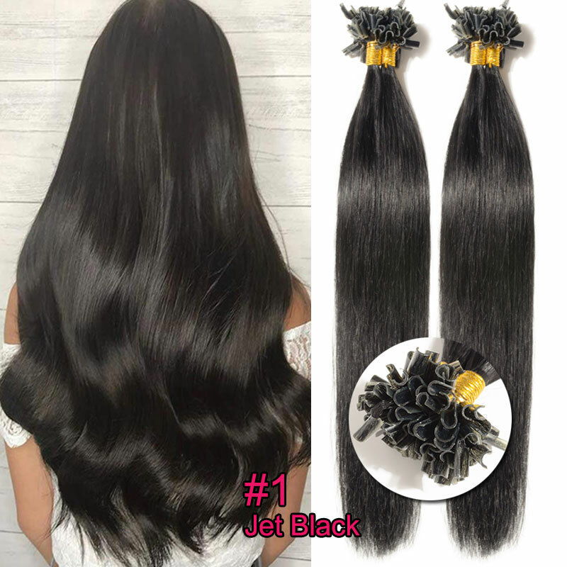Nail U Tip Pre Bonded 100% Human Remy Hair Extensions 200strands Thick Highlight