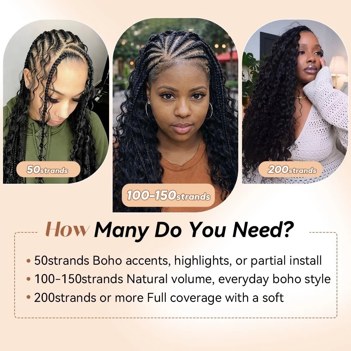 Effortless Style with 100 Strands 18 Inch Miracle Knots Crochet Hair Extensions