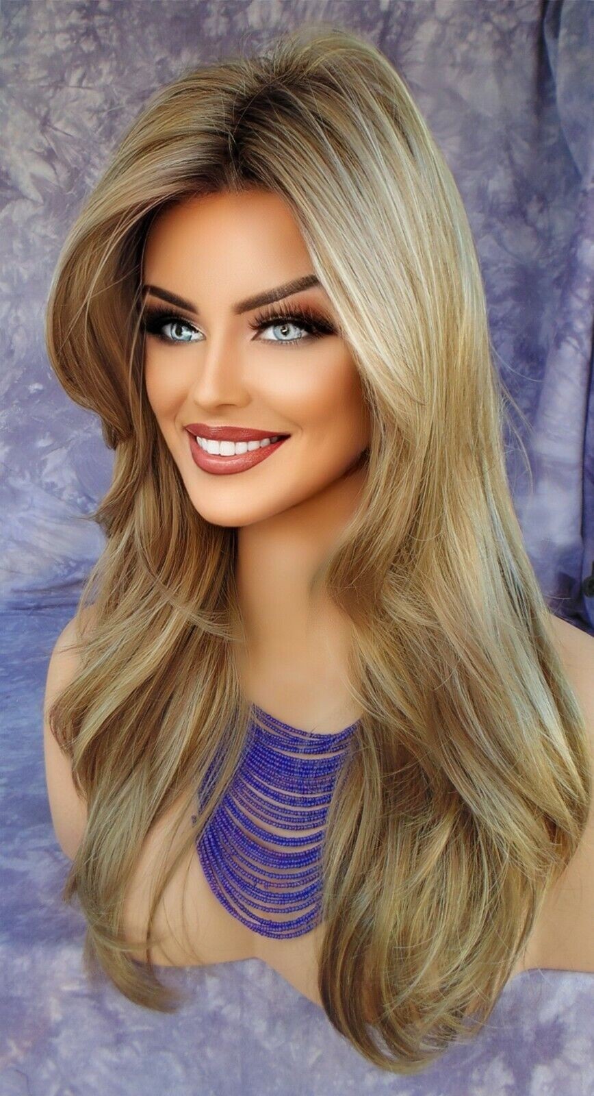 “ANGELICA” ROP NORIKO WIG ☆ COLOR MOCHACCINO-R LONG FLOWING WAVES SEXY CUTE 512