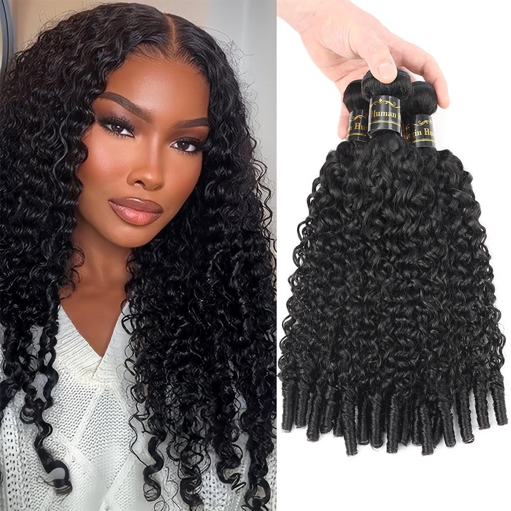 Burmese Curly Human Hair Bundles 3C4A 18 20 22 Inch
