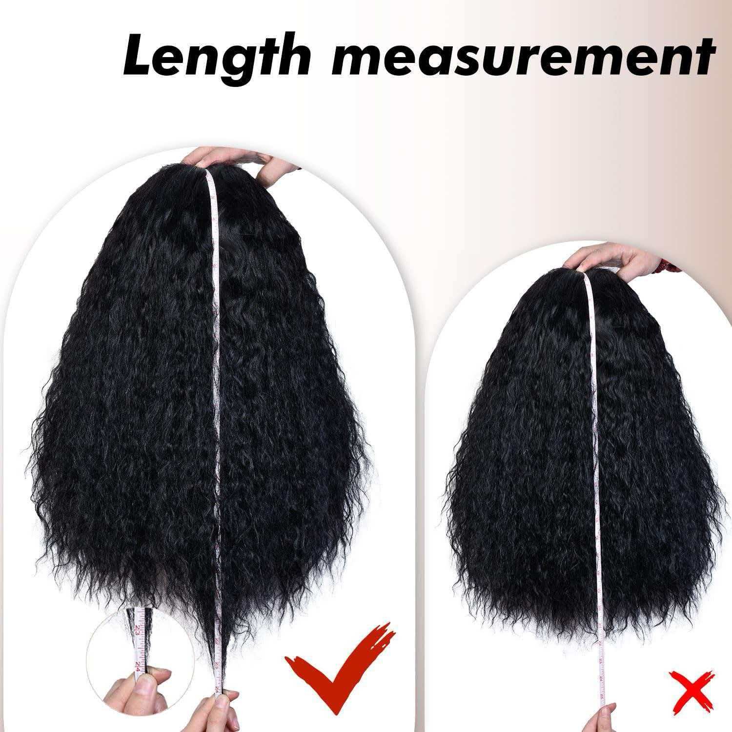 Kinky Curly Afro Wig for Women Black Full Heat Resistant Synthetic Cosplay Party