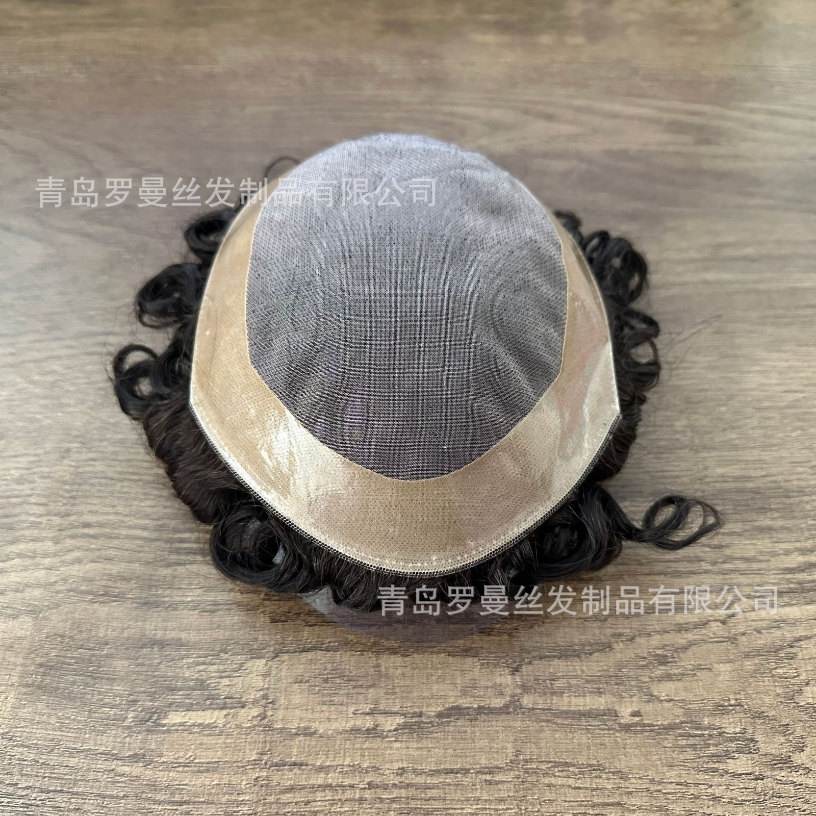 20mm Natural Curly Hair Toupee for Men Super Thin Durable Mono &PU Base 6×8 Inch