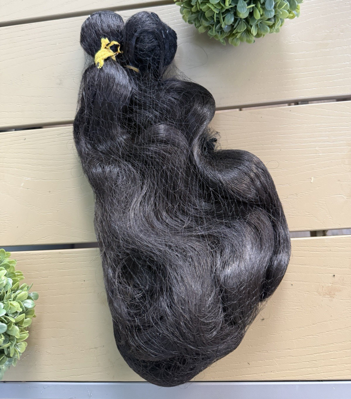 Remy Human Hair Body Wave Weft Hair Extension Black 21-30 in Wavy