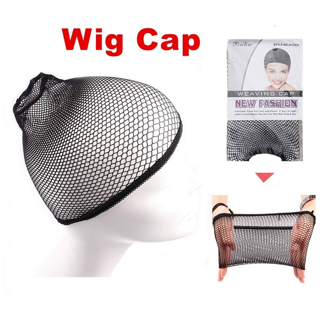 Long Black Curly Wavy Wig for Women Long Finger Wave Heat Resistant Fiber Syn…