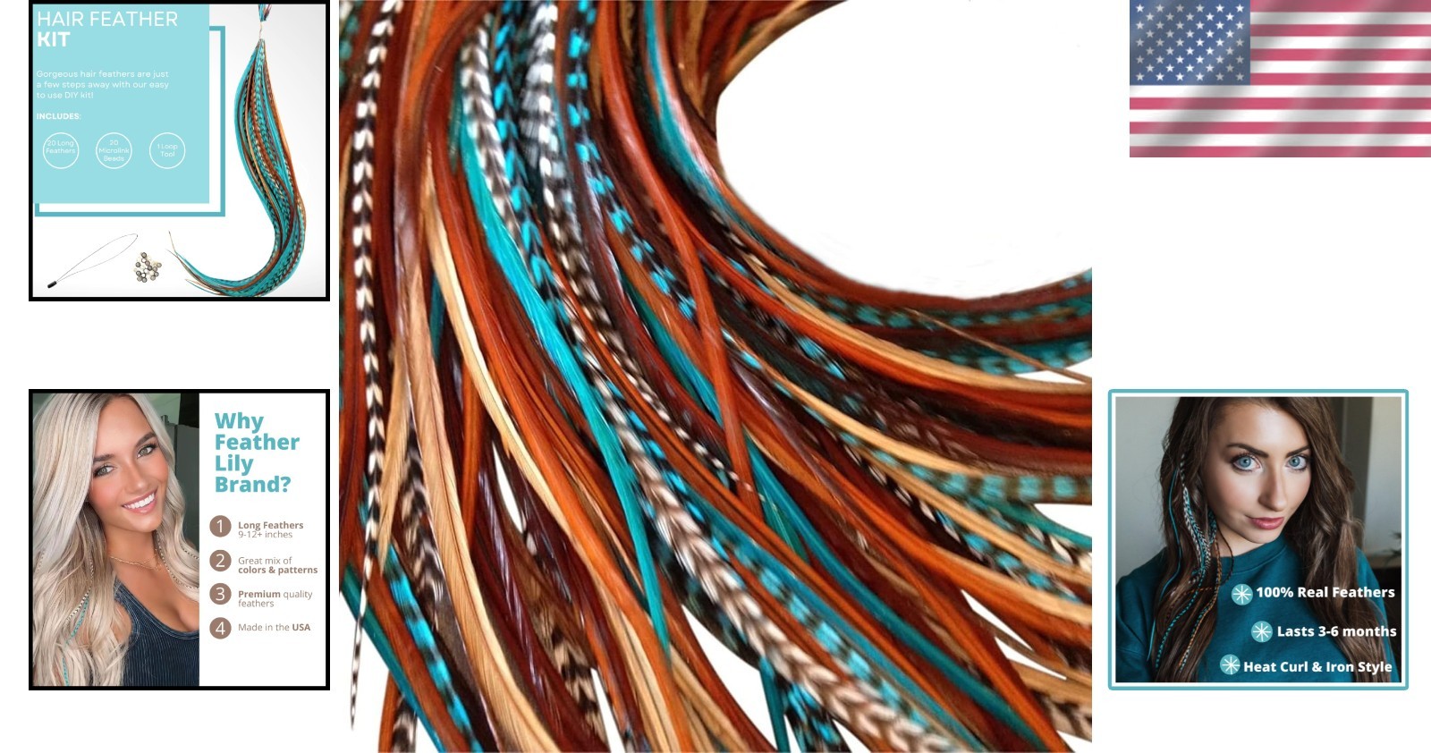 Microlink Beads Hair Feathers Kit – DIY Tool Included