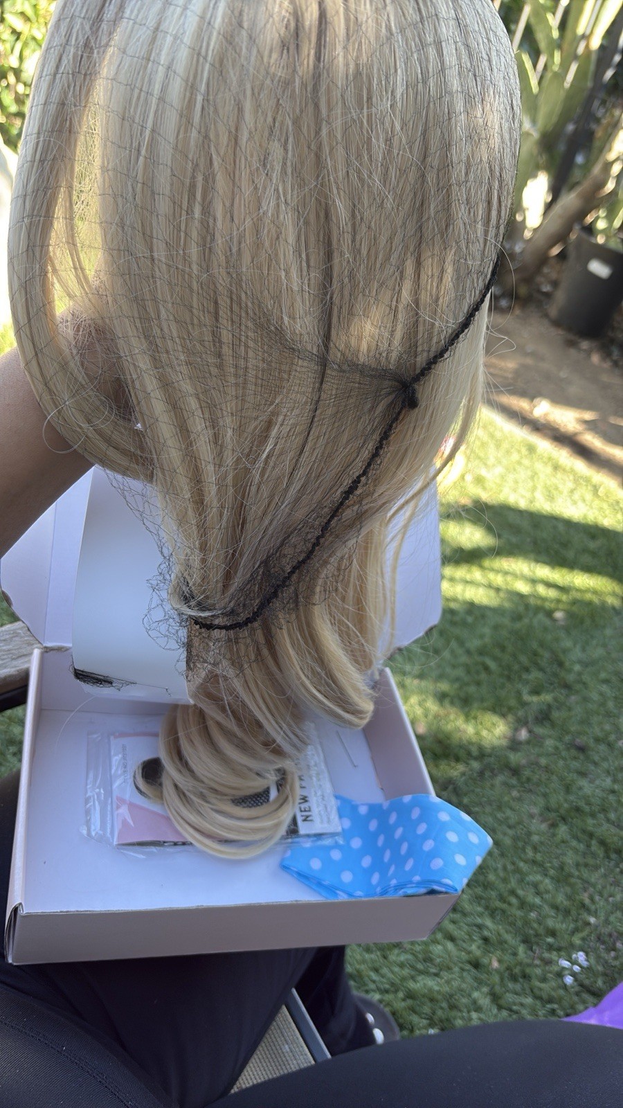 REECHO Light Golden Blonde Full Wig New In The Box Gorgeous Long