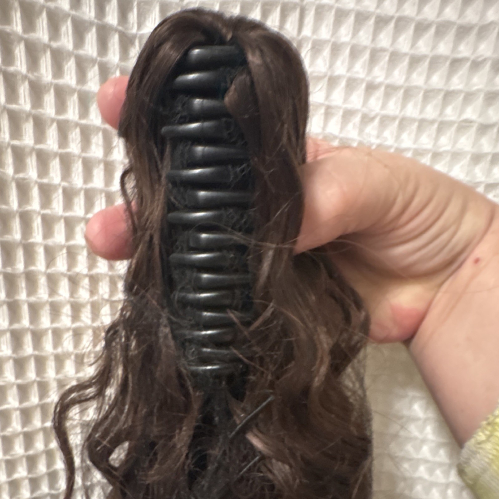 Dark Brown Wavy Clip-In Hairpiece Toupee for Women, HZPT2113-12C
