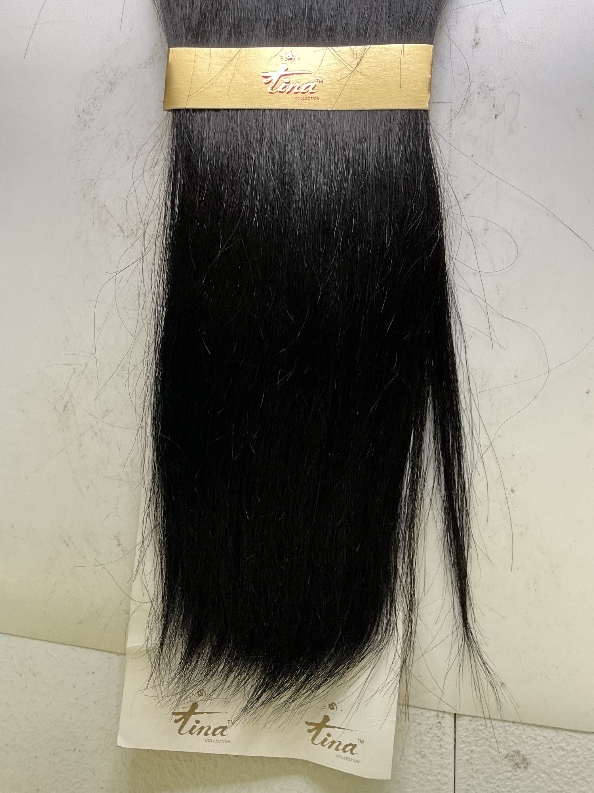 Tina Collection 100% Human Hair Perm Yaki Weave 16 Color: 1