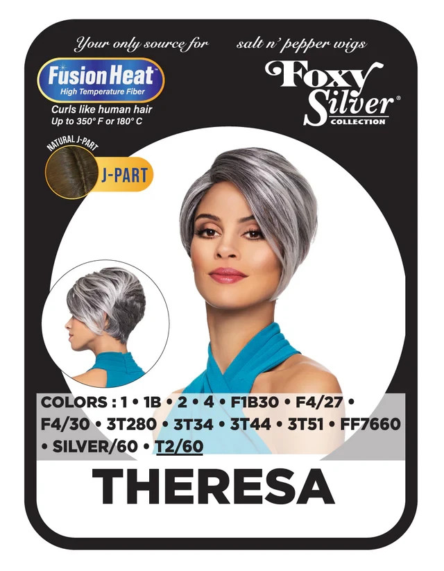 Foxy Silver Theresa Wig, Stylish and Natural-Looking Synthetic Wig
