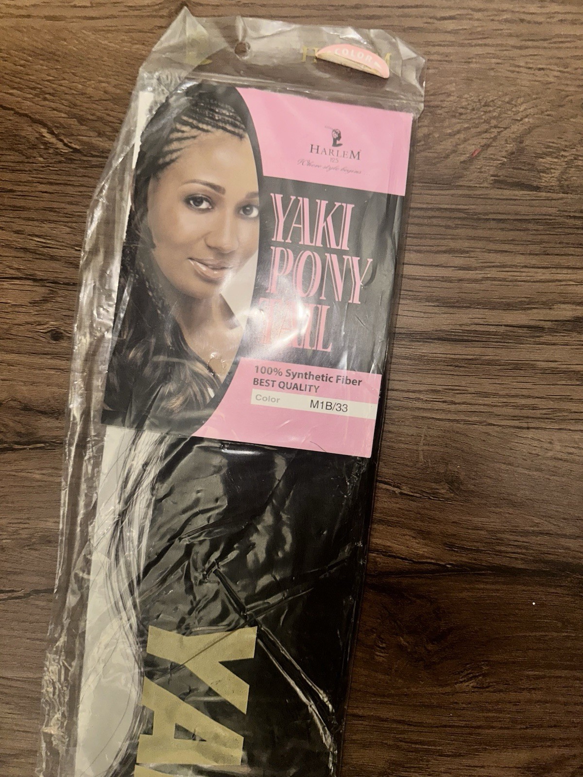 Yaki Pony Synthetic Hair Fiber Color M1B/ 33 NEW! Sealed!