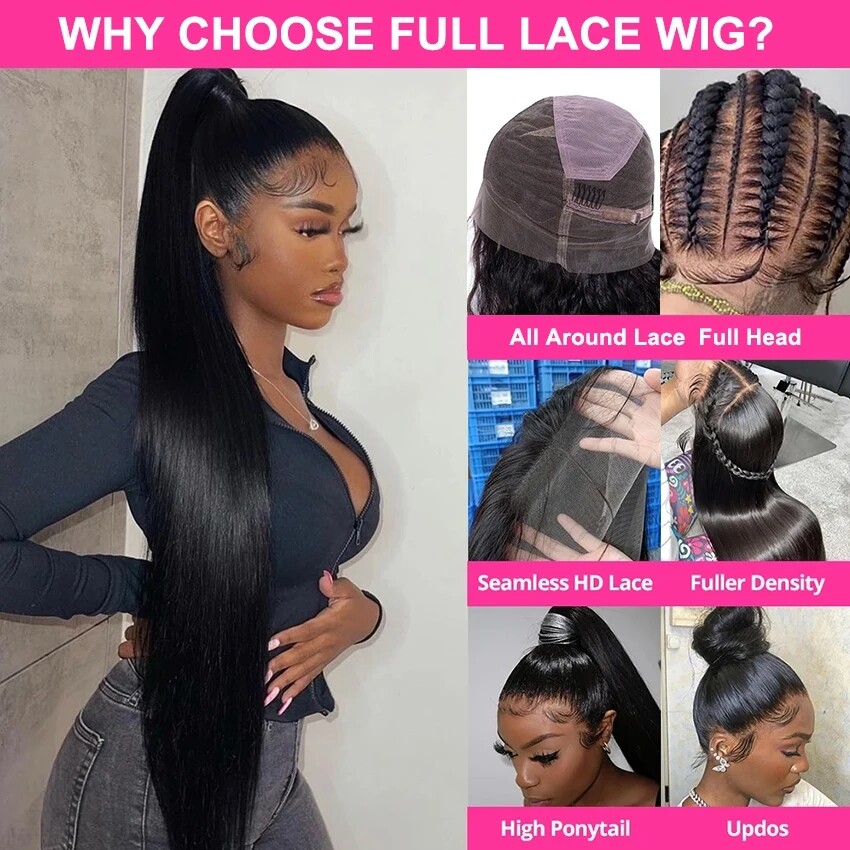 Ash Blonde Full Lace Wig Body Wave Women Glueless Human Hair Wig 613 Can be Dyed