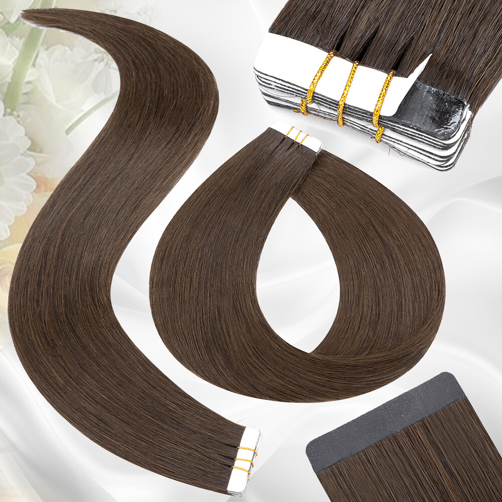 CLEARANCE 100% Remy Tape In Human Hair Extensions Thick 150G Skin Weft Highlight