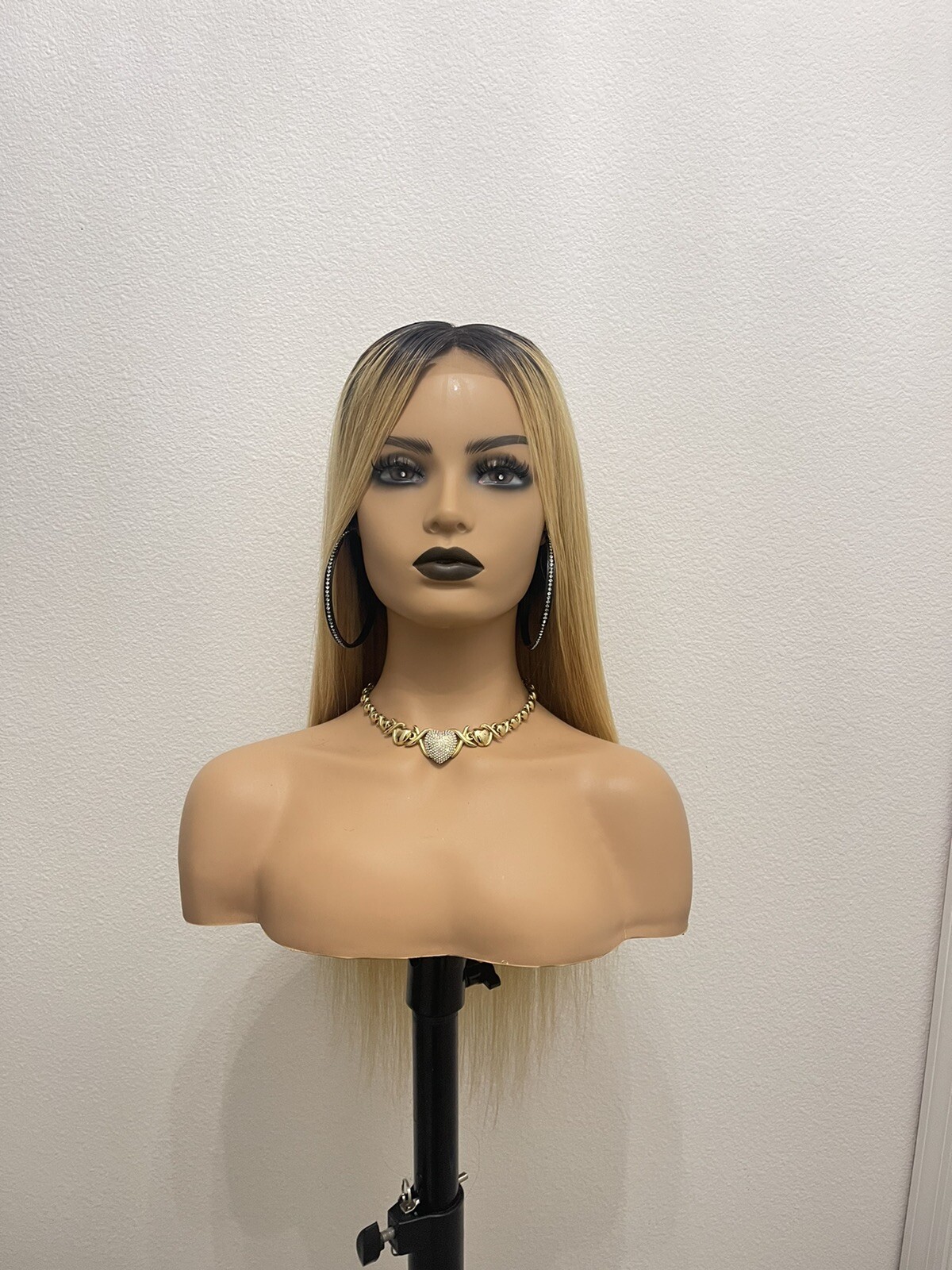 New! 20” 4×4 Lace Closure Wig, Human Hair Customized Ombre 4/27