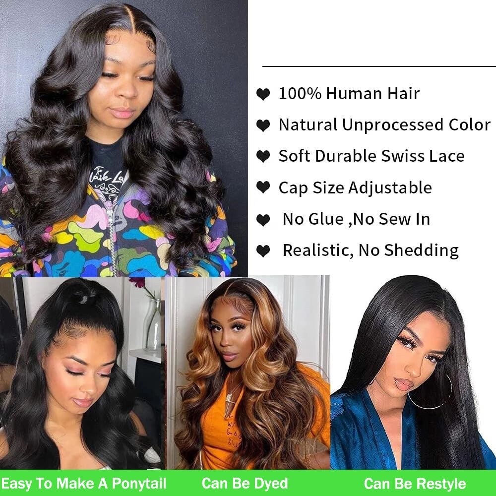 Silk Top Full Lace Human Hair Wig Body Wave Pre Plucked Silk Base Full Lace Wig