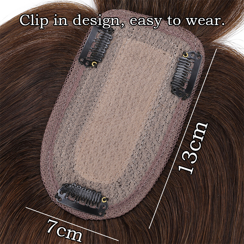 Russian Human Hair Mono Silk Women Topper REMY Hairpiece Toupee Wigs FULL 130%
