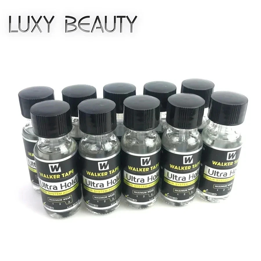 Walker Tape Ultra Hold Hair System Adhesive Maximum 0.5oz Bottles | 3pcs | 15ml