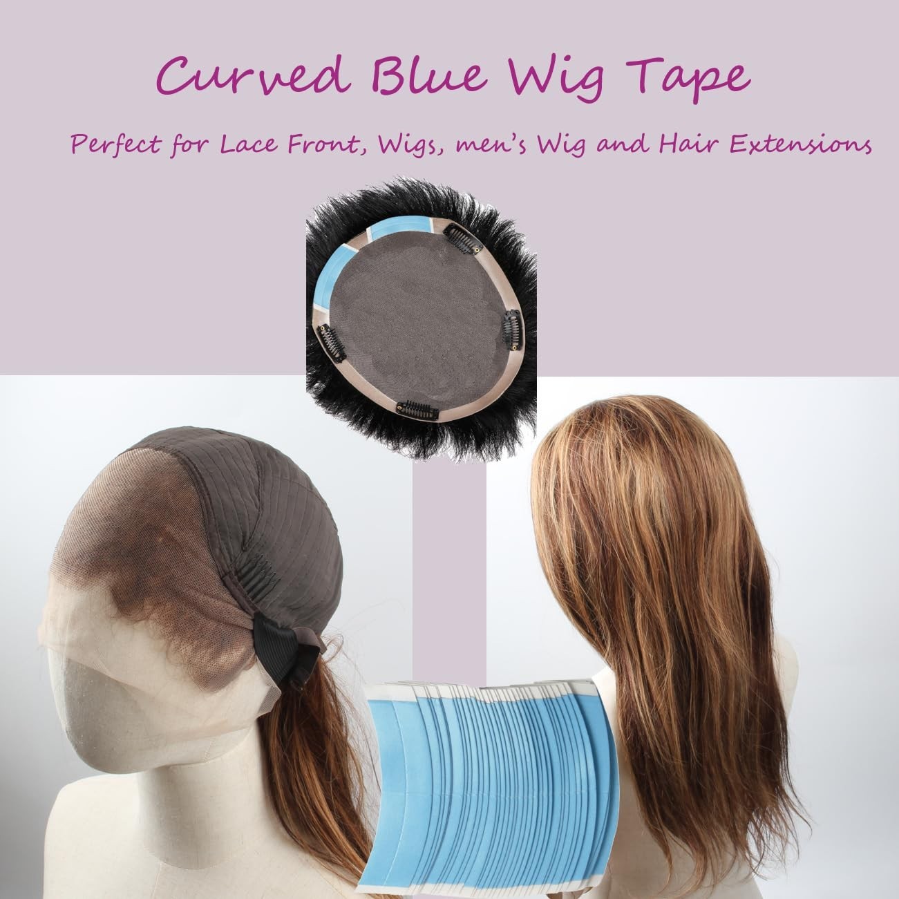 36 Pcs Lace Front Tape for Wigs, Waterproof Double Sided Strong Adhesive Wig …