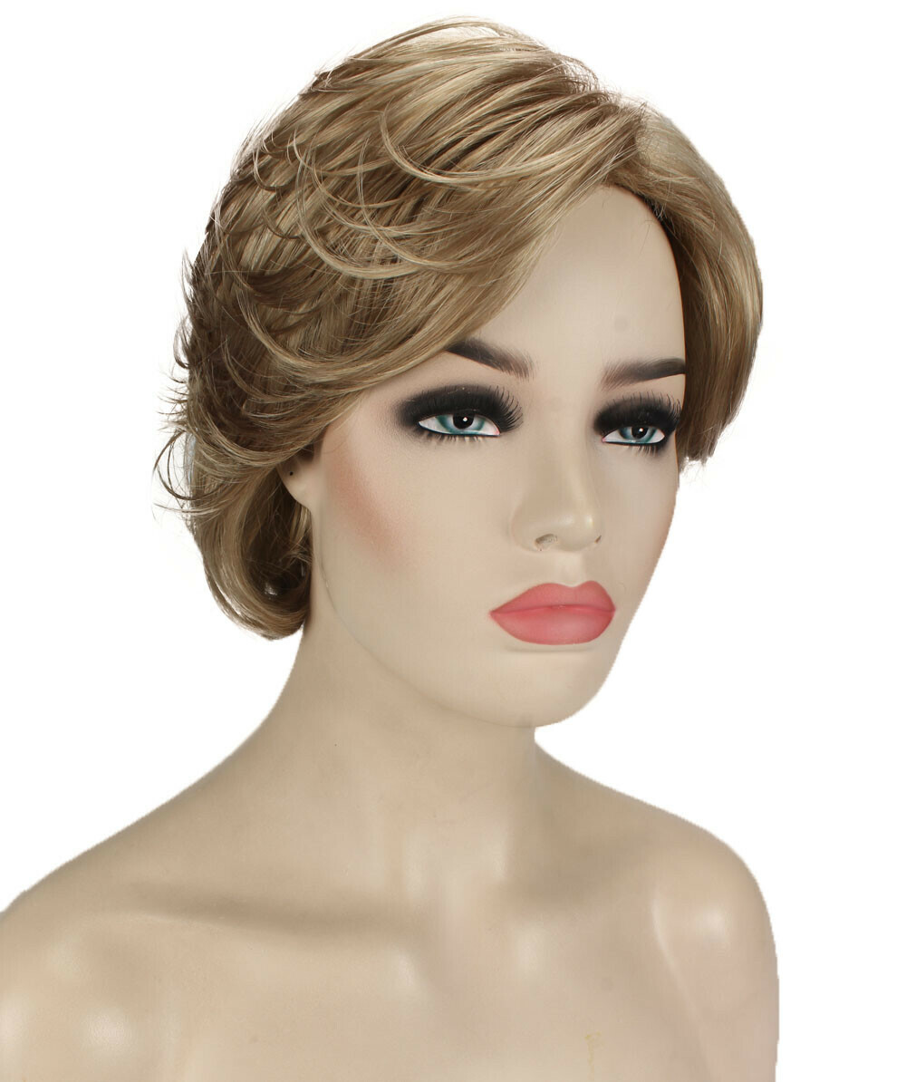 Lana – Straight Kanekalon Synthetic Fiber Full Wig, 3.25 – 6.5 in, Honey Blonde
