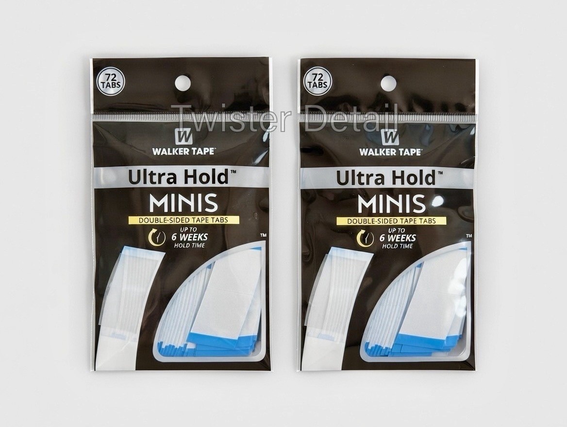 2-Pack Walker Tape Ultra Hold Minis 144 Tabs – Double Sided Toupee Wig Adhesive