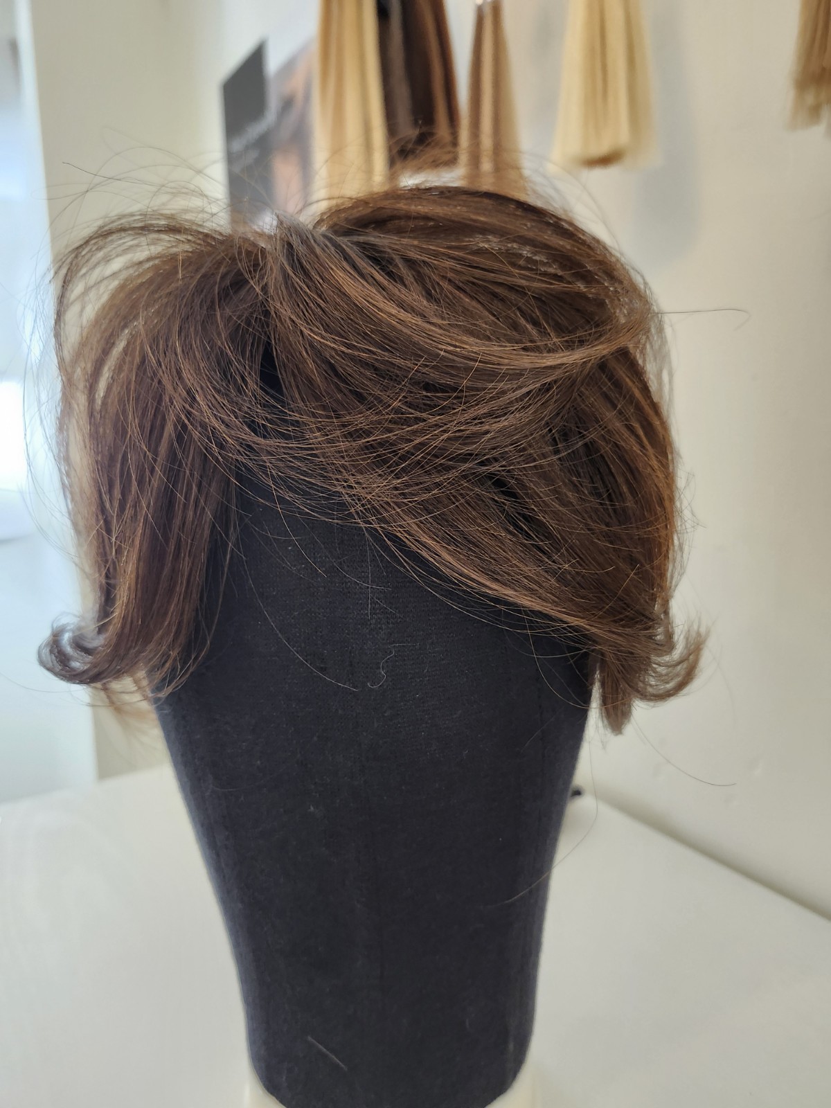 Wigpro human hair Top Piece , 5-7″ 307M Pull Thru Brown 04