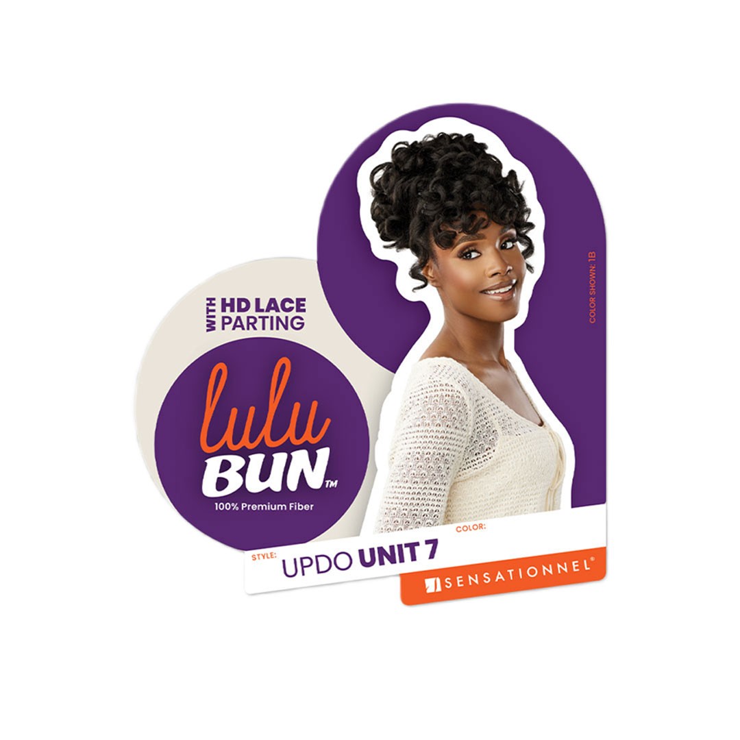 Sensationnel Synthetic Hair Wig Piece Hd Lace Parting Lulu Bun – Updo Unit 7