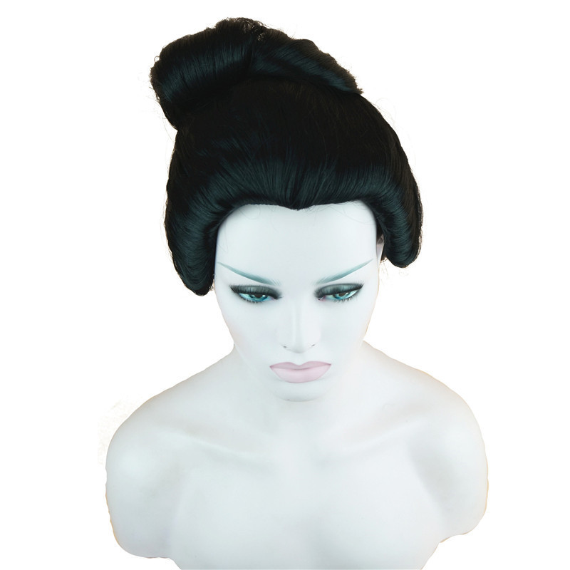 StrongBeauty Japanese wig Cosplay Wig Synthetic Hair Black Hair Wig