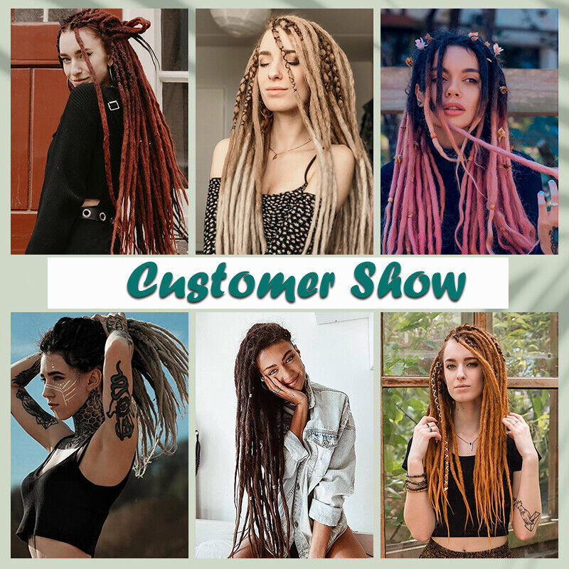 20inch Ombre Dreadlocks Hair Extensions Synthetic Crochet Braiding Dreads Loc