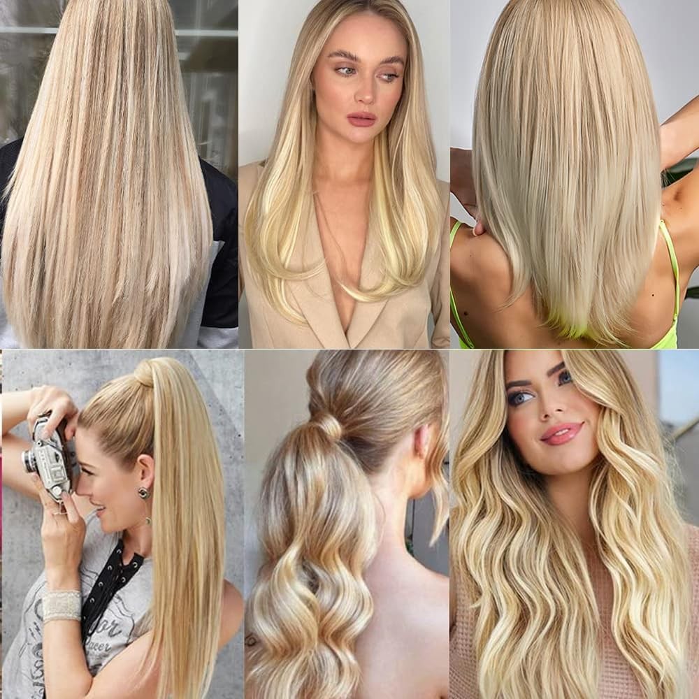 Honey Blonde Bundles Human Hair Straight Bundles 12 14 16 Inch P27/613 Highli…