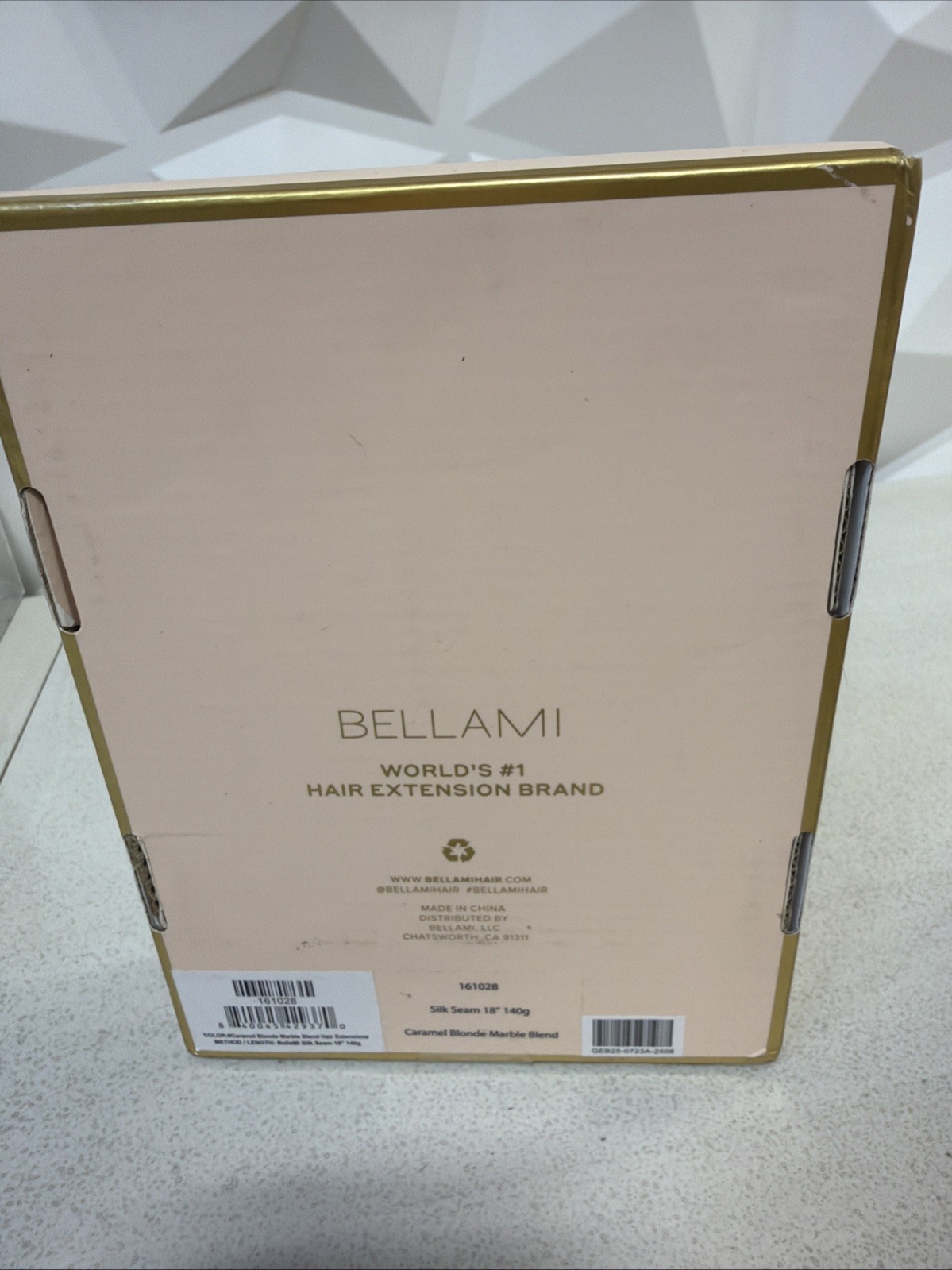 BELLAMI SILK SEAM CARAMEL BLONDE MARBLE BLEND 18in 140g