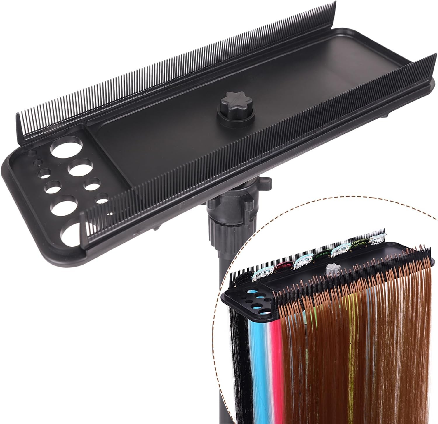 Hair Extension Holder Hanger Braiding Rack Extension Tool Double-Side