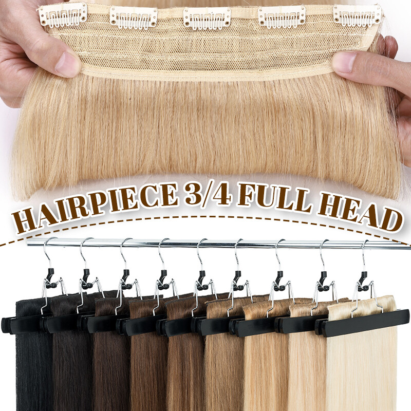 CLEARANCE Clip in Hair Extensions 100% Remy Human Hair Full Head One Piece Thick