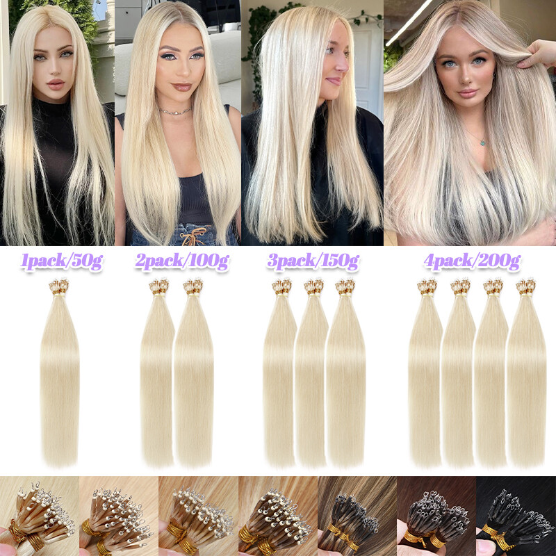 CLEARANCE Nano Ring Tip Hair Extensions Micro Loop Beads 100% Remy Human Hair