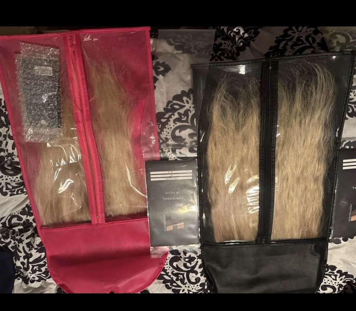 Hot Heads Tape In Blonde Hair Extension