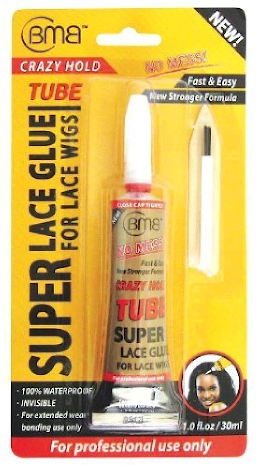 BMB Crazy Hold Super Lace Wig Glue Tube, 1 oz (1 pc)