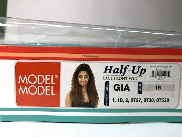 Model Model Synthetic Half-Up Lace Front Wig / Gia 1B Off Black