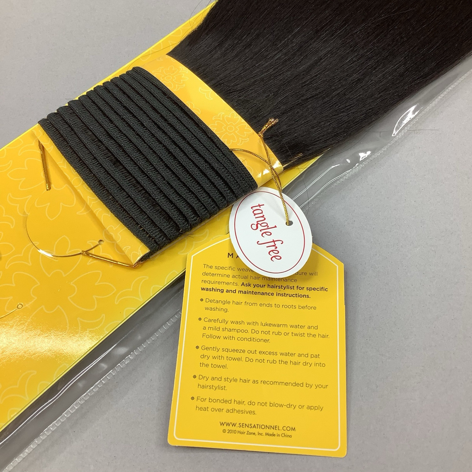14” #1B Off Black Straight Goddess Remi Human Hair Track Extensions