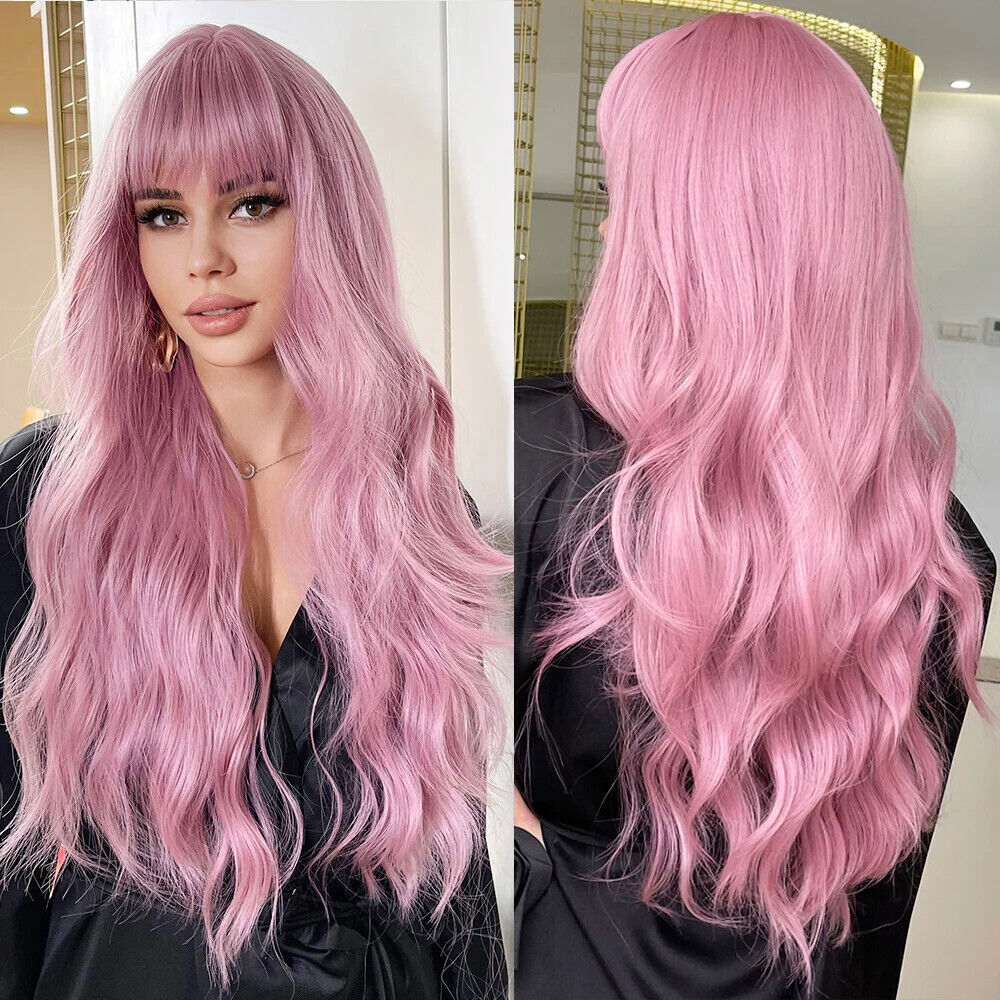 Long Body Wave Synthetic Hair Wigs for Women Fashion Cosplay Party Hair Wig