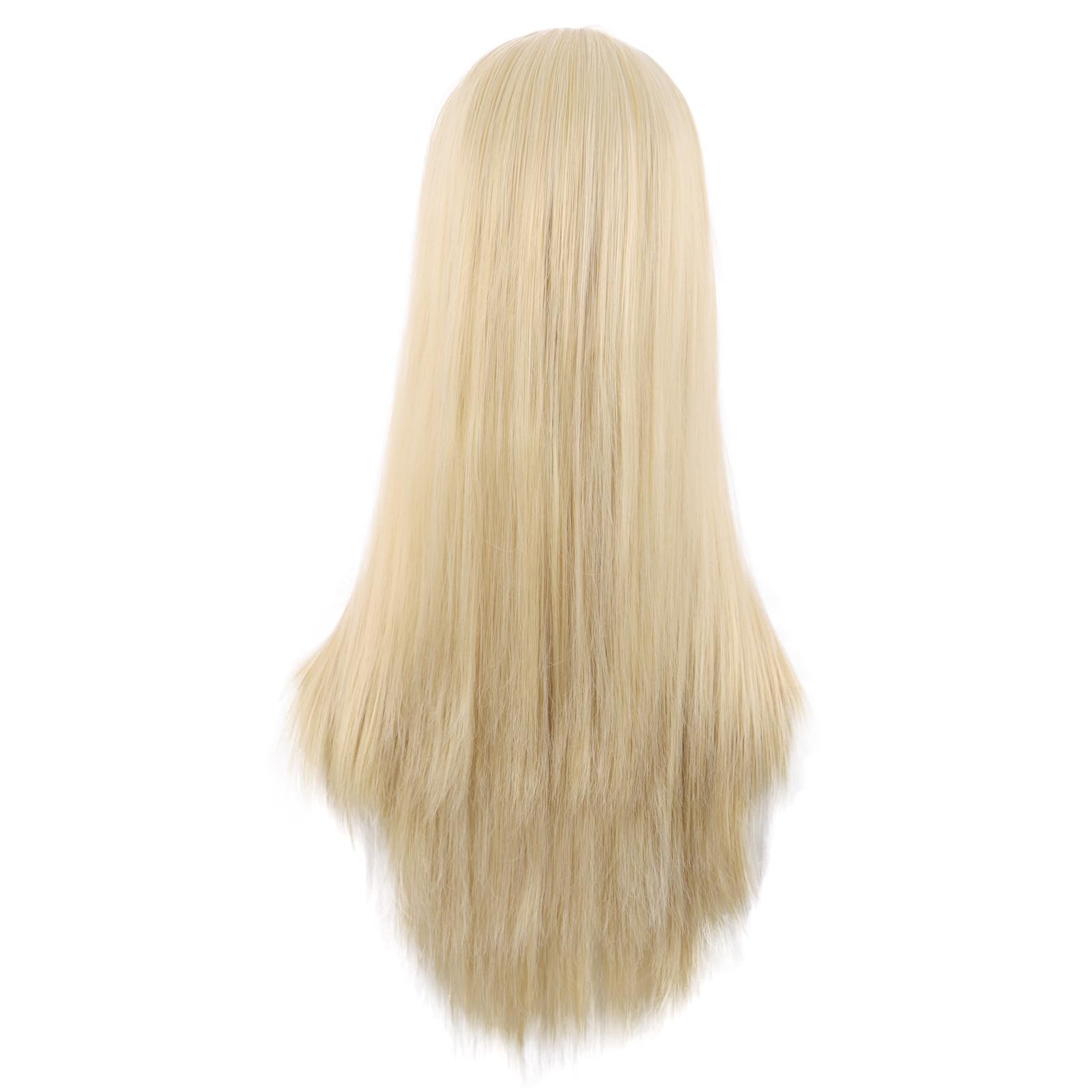 28 Inch/70 cm Women Special Long Straight Synthetic Wig (Mixed Blonde)