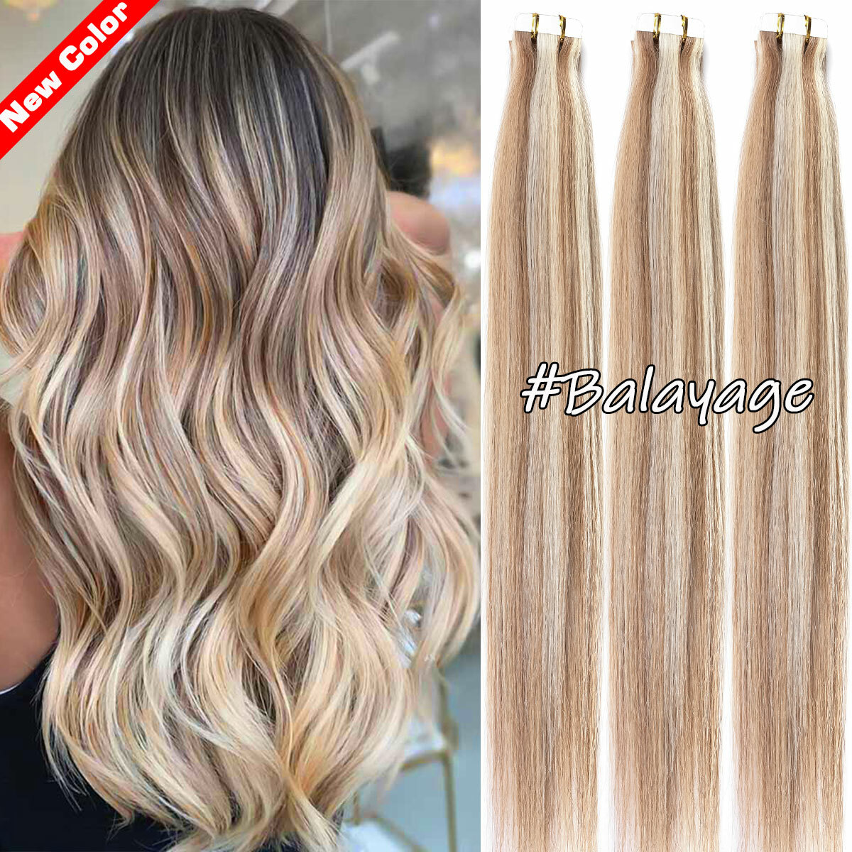 CLEARANCE Tape In Remy Human Hair Extensions Skin Weft Real Hair FULL HEAD Ombre