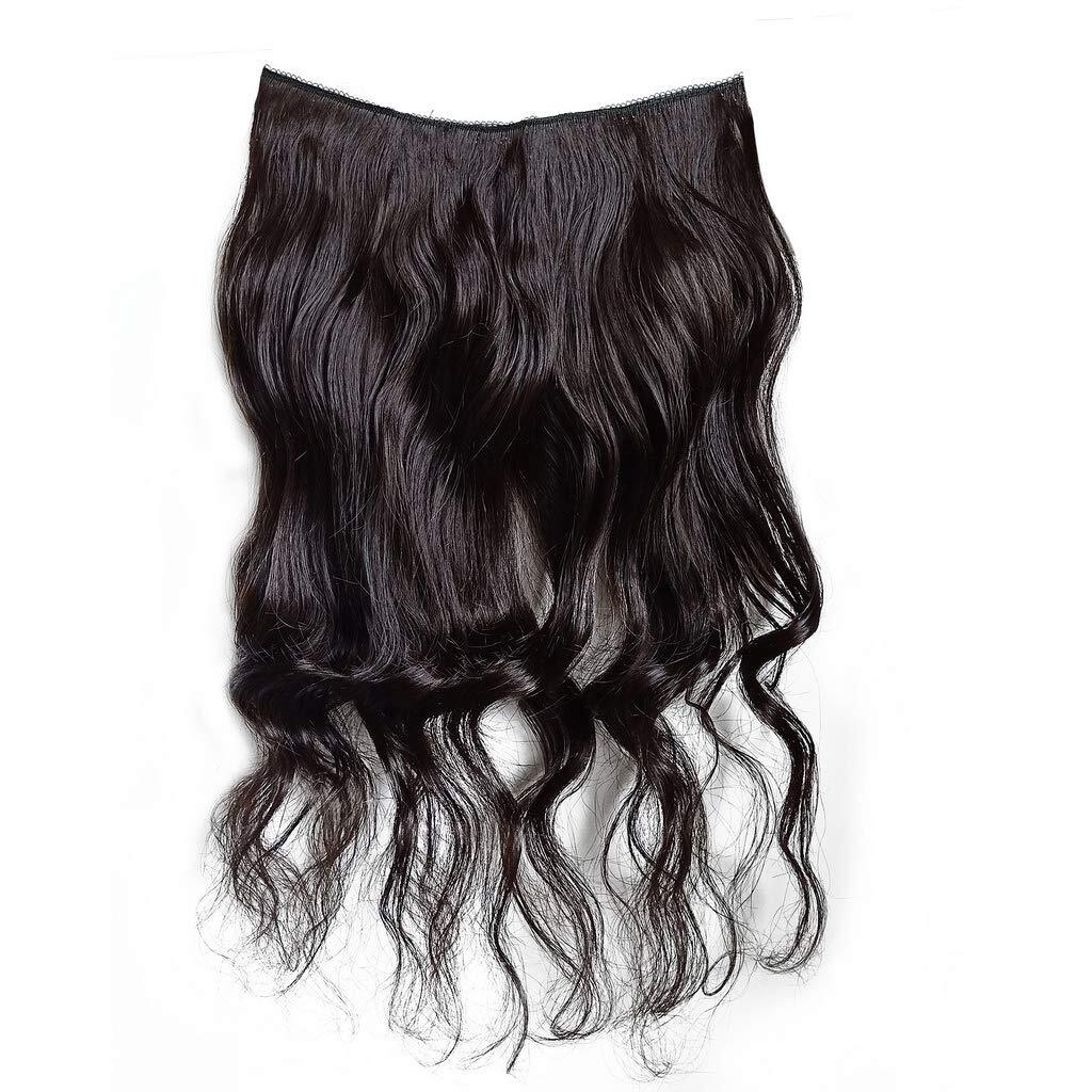 Thick Curly Wavy 100% Human Remy Halos Secret Invisible Wire Hair Extensions