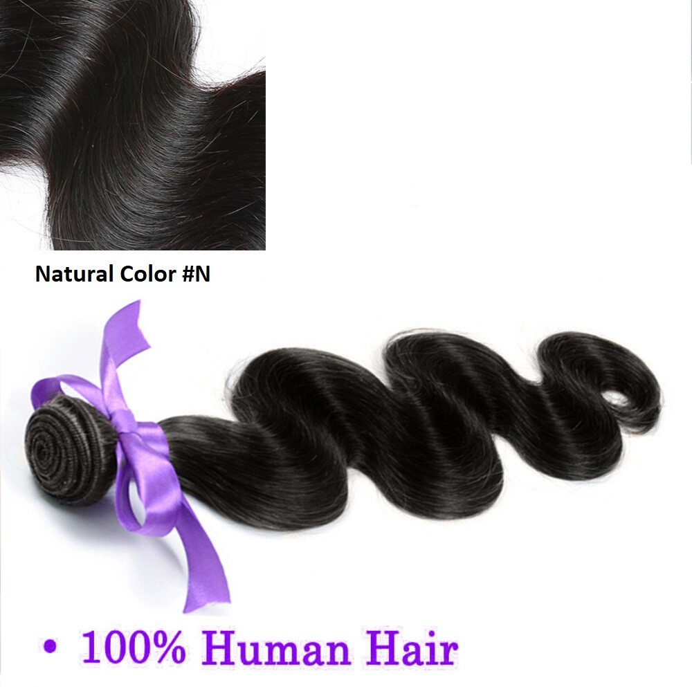 Unprocessed Virgin Remy Human Hair Weave Sew In Body Wave 1 or 3 Bundles 100g/B