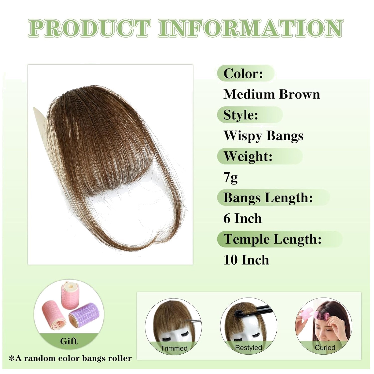 Natural Looking Curved Hair Extensions